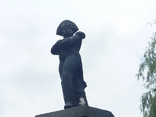 Napoleon-Standbild in Waterloo